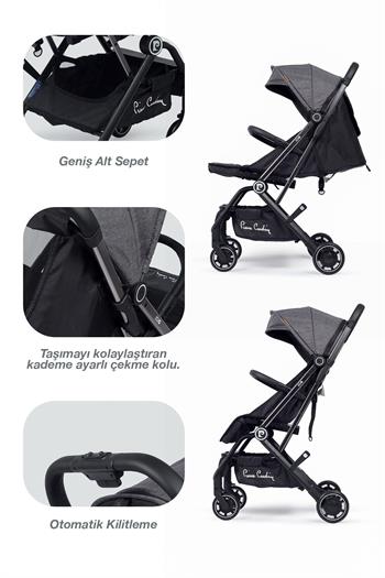 Pierre Cardin Jojo Bebek Arabası Siyah
