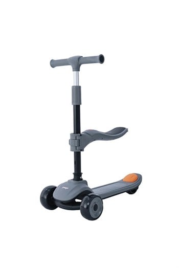 Prego Bluetooth Özellikli Işıklı Katlanabilir Nitro Scooter Gri  K605