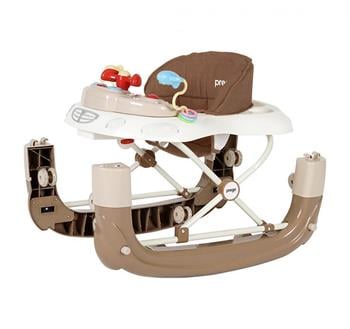Prego Digo Sallanan Silikon Tekerlekli Bebek Yürüteci 5082 Kahve