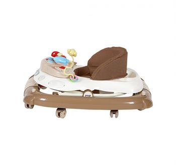 Prego Digo Sallanan Silikon Tekerlekli Bebek Yürüteci 5082 Kahve