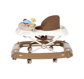 Prego Digo Sallanan Silikon Tekerlekli Bebek Yürüteci 5082 Kahve