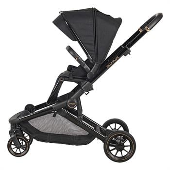 Prego İbiza Plus Travel Sistem Set İkiz Bebek Arabası 2223 Siyah