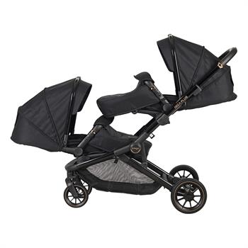 Prego İbiza Plus Travel Sistem Set İkiz Bebek Arabası 2223 Siyah