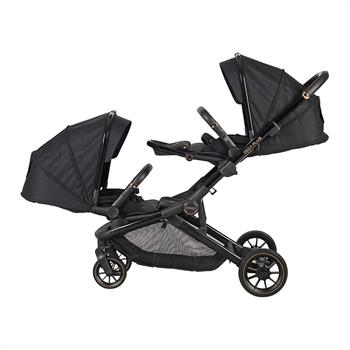 Prego İbiza Plus Travel Sistem Set İkiz Bebek Arabası 2223 Siyah