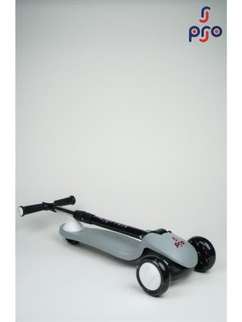 Pro Wheels Katlanır Üç Tekerleki Işıklı Scooter Gri