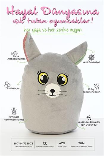 Pufu Toys Peluş Yastık Fare 30 Cm(150) 04073