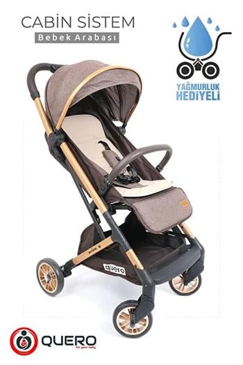Quero Avion Cabin Bebek Arabasi Kahve