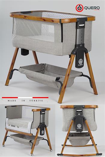 Quero Losa Anne Yani Katlanir Kademeli Beşik Gri