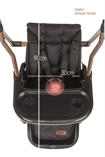 Rival Candy Salıncak Siyah Siyah RV128-S-S