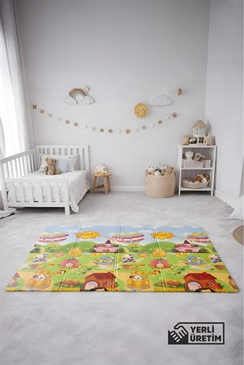 Serin Katlanır Oyun Matı Çift Taraflı 200*130 Macera Köyü