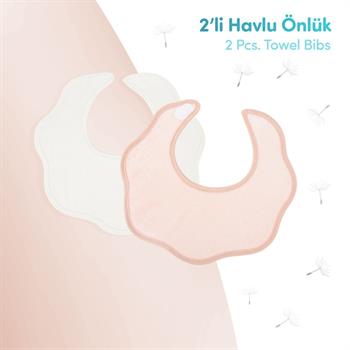 Sevi Bebe 2li Havlu Önlük Pembe 35-2