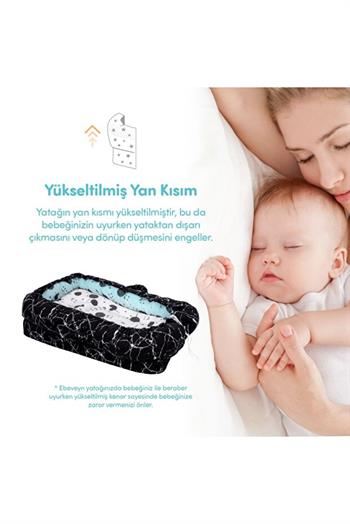 Sevi Bebe Anne Yanı Bebek Reflu Yatagı Mermer Desen 273.158