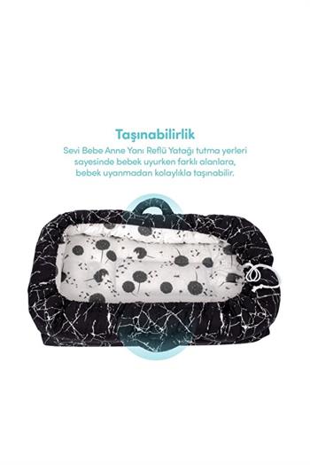 Sevi Bebe Anne Yanı Bebek Reflu Yatagı Mermer Desen 273.158