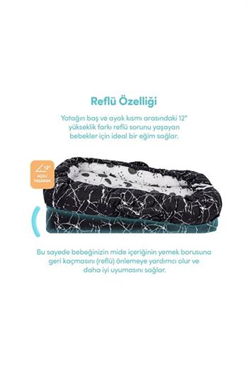 Sevi Bebe Anne Yanı Bebek Reflu Yatagı Mermer Desen 273.158
