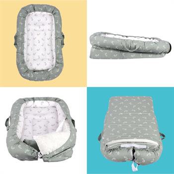 Sevi Bebe Anne Yanı Reflü Yatağı Sarmaşık Desen