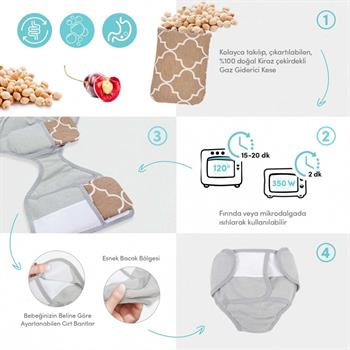 Sevi Bebe Antikolik Bebek Külotu - Gri 684-13