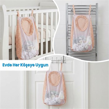 Sevi Bebe Kirli Çamaşır Torbası - Çıtır Çiçek Desen 83-153