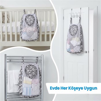Sevi Bebe Kirli Çamaşır Torbası - Sarmaşık Desen 83-214