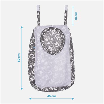 Sevi Bebe Kirli Çamaşır Torbası - Sarmaşık Desen 83-214