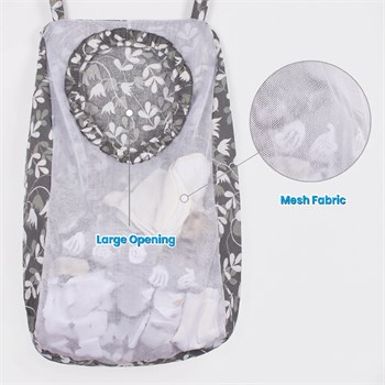 Sevi Bebe Kirli Çamaşır Torbası - Sarmaşık Desen 83-214