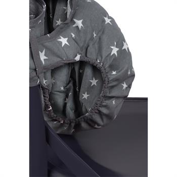 Sevi Bebe Kumaş Mama Sandalyesi - Pembe Yıldız 152-2