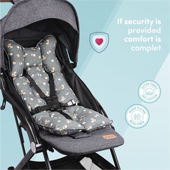 Sevi Bebe Puset ve Oto Koltuğu Minderi - Geometrik Desen 8376-216