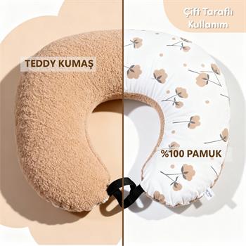 Sevi Bebe Teddy Anne Emzirme Minderi Ekru