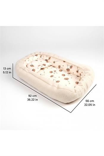 Sevi Bebe Teddy Anne Yanı Yatağı Ekru