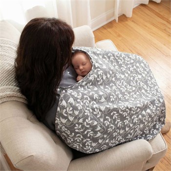 Sevi Bebe Tokalı Anne Emzirme Örtüsü - Sarmaşık Desen 6372-214