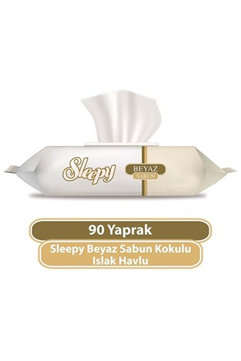 Sleepy Islak Havlu Beyaz Sabun Kokulu