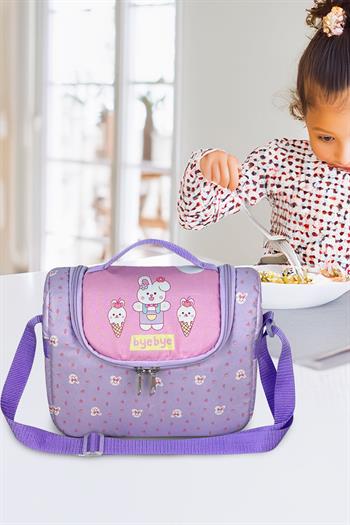 Stylo Byebye Yummy Okul Öncesi Kreş Çocuk El ve Omuz Termo Beslenme Çantası ( TAVSAN )