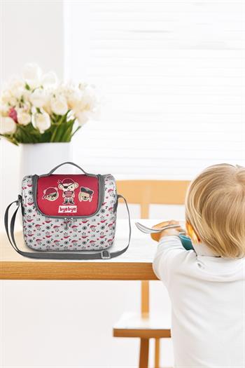 Stylo Byebye Yummy Okul Öncesi Kreş Çocuk El ve Omuz Termo Beslenme Çantası ( KORSAN )