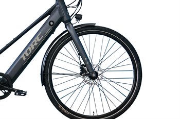 Torc T 4 W 7-V HD Elektrikli Bayan Şehir Bisikleti - Füme-Gri