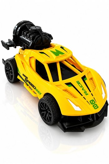 Toysan Duman Çıkartan Sesli Ve Işıklı Araba 1168-2 Karma Renk