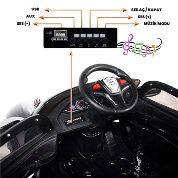 Uj Toys Jagor Uzaktan Kumandalı 12 Volt  Akülü Araba Polis