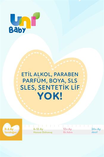 Uni Baby Yenidoğan Islak Mendil 3lü 120 Yaprak