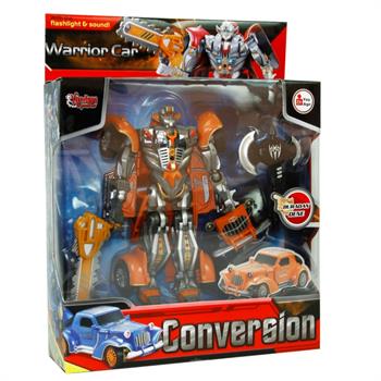 Vardem Kutulu Dönüşebilen Robot - Araba (Işıklı Ve Sesli)