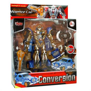 Vardem Kutulu Dönüşebilen Robot - Araba (Işıklı Ve Sesli)