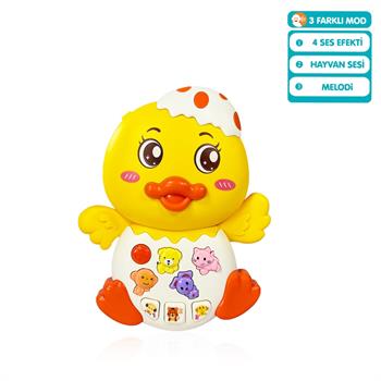 Vardem Kutulu Işıklı ve Müzikli Ördek Bebek Piyanosu