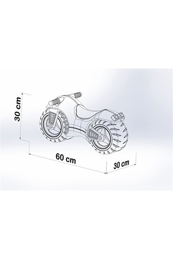 Vektör Oyuncak İlk Motorum Yeşil