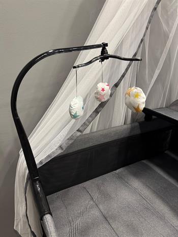 Vomero Smart Anne Yanı Sallanabilen Aksesuarlı Premium Park Beşik 70x120 Siyah