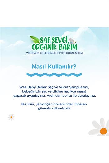 Wee Baby Bebek Saç ve Vücut Şampuanı 500 ML