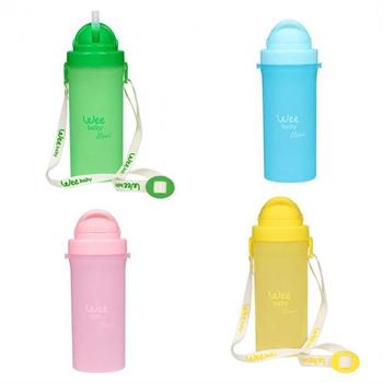 Wee Baby Boyun Askılı Pipetli Bardak Kod:896 Karma Renk