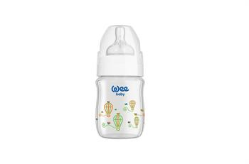Wee Baby Klasik Plus Geniş Ağızlı Isıya Dayanıklı Cam Biberon 120 Ml