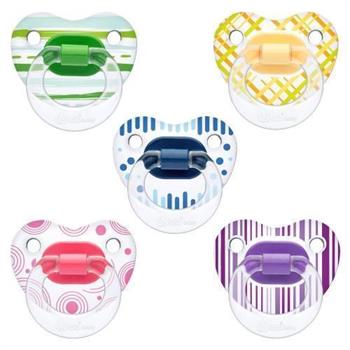 Wee Baby Şeffaf Desenli Damaklı Emzik No:1 Karma Renk Kod:836