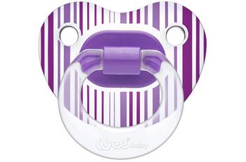 Wee Baby Şeffaf Desenli Damaklı Emzik 6-18 Ay Karma Renk Kod837