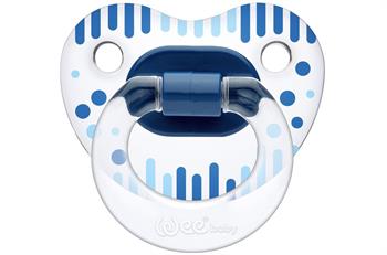 Wee Baby Şeffaf Desenli Damaklı Emzik 6-18 Ay Karma Renk Kod837