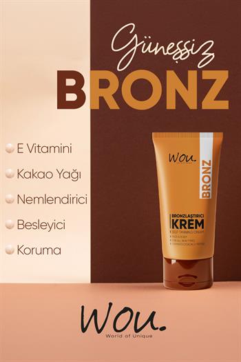 Wou World of Unique Güneşsiz Bronzlaştırıcı ve Nemlendirici Krem 50ml