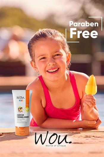 Wou World of Unique Kıds Yüksek Koruma Etkili Spf50 Çocuk Güneş Kremi 50ml