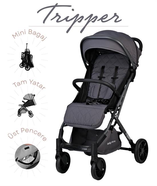 Baby Care Tripper Kabin Tipi Bebek Arabası-Antrasit (BC-270-F